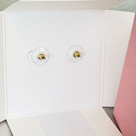 KATE SPADE NEW YORK she has spark halo studs earrings, Fuchsia/Purple, NWT - Picture 11 of 12